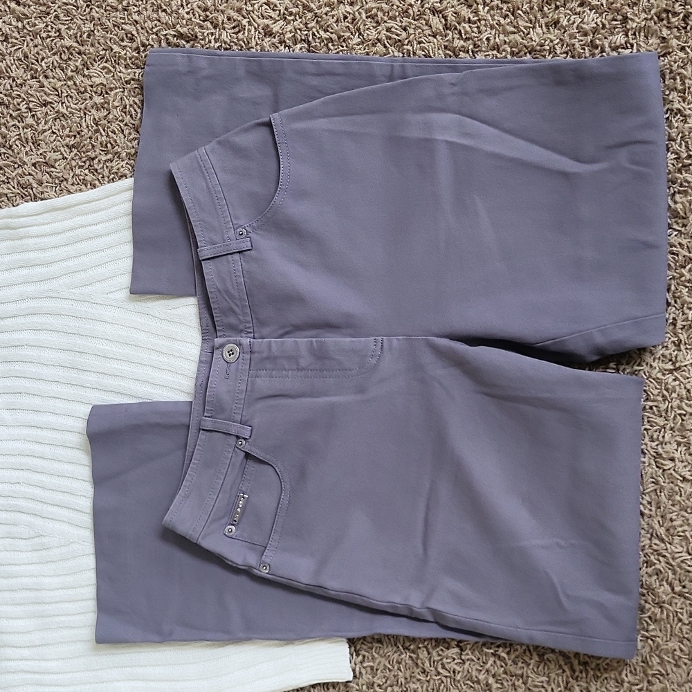 St. John Sport Pants Gray Casual Boyfriend Fit Slacks Women's 6 - Picture 2 of 7